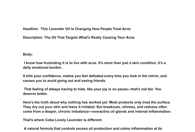 write highly converting facebook and instagram ad copy